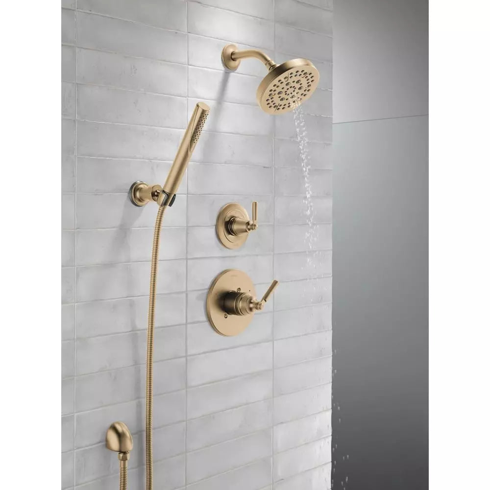 Delta Faucet Saylor Single Handle Multi Function Shower Faucet in Brilliance Champagne Bronze (Trim Only)