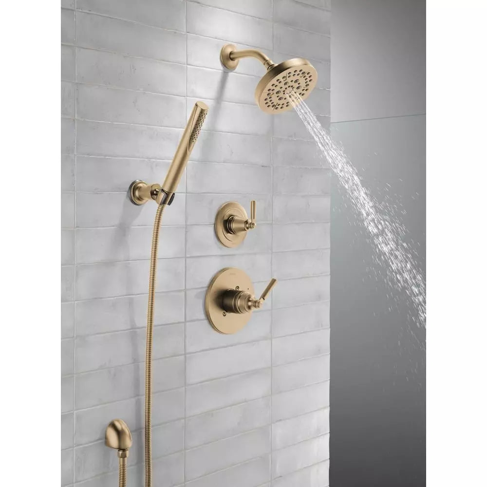Delta Faucet Saylor Single Handle Multi Function Shower Faucet in Brilliance Champagne Bronze (Trim Only)