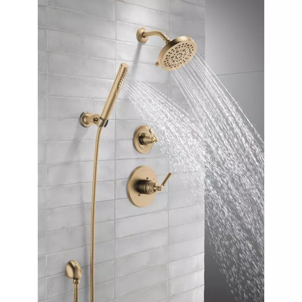 Delta Faucet Saylor Single Handle Multi Function Shower Faucet in Brilliance Champagne Bronze (Trim Only)