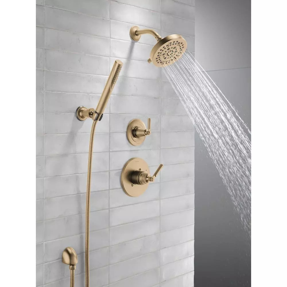 Delta Faucet Saylor Single Handle Multi Function Shower Faucet in Brilliance Champagne Bronze (Trim Only)
