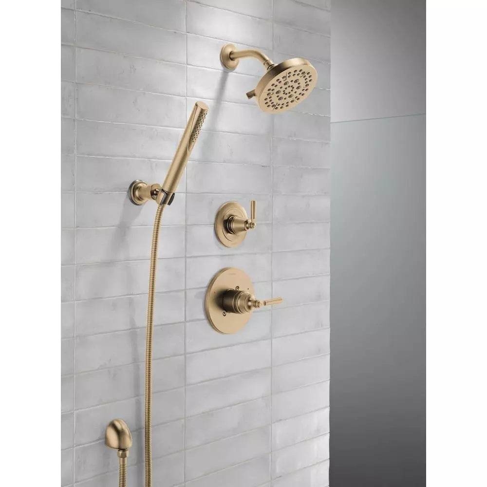 Delta Faucet Saylor Single Handle Multi Function Shower Faucet in Brilliance Champagne Bronze (Trim Only)