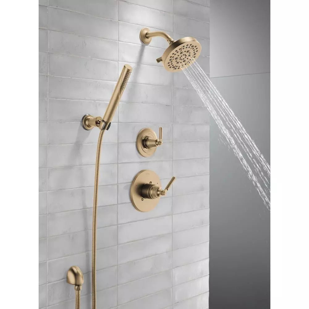 Delta Faucet Saylor Single Handle Multi Function Shower Faucet in Brilliance Champagne Bronze (Trim Only)