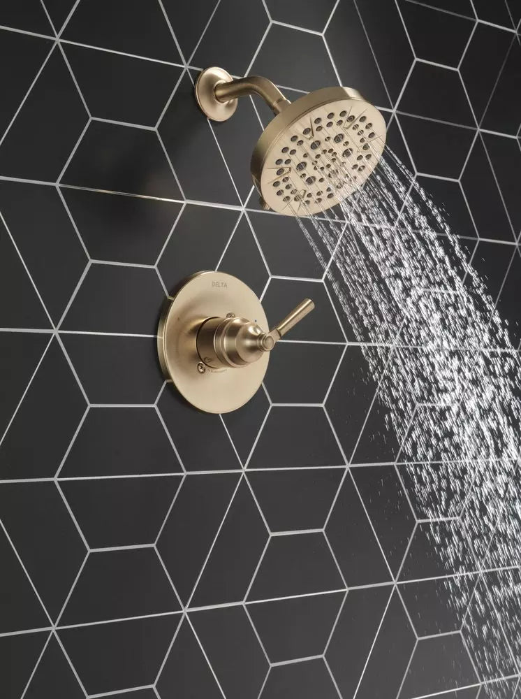 Delta Faucet Saylor Single Handle Multi Function Shower Faucet in Brilliance Champagne Bronze (Trim Only)