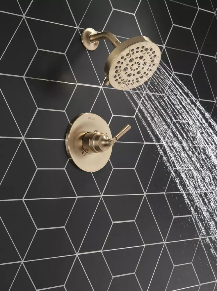 Delta Faucet Saylor Single Handle Multi Function Shower Faucet in Brilliance Champagne Bronze (Trim Only)