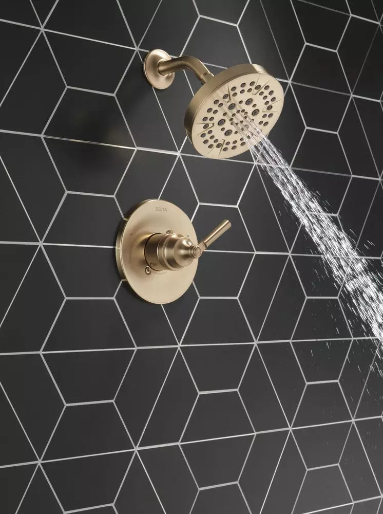 Delta Faucet Saylor Single Handle Multi Function Shower Faucet in Brilliance Champagne Bronze (Trim Only)