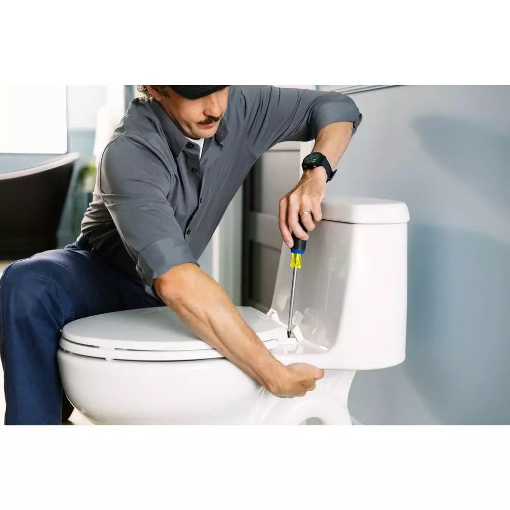 KOHLER Santa Rosa 1.28 gpf Elongated Floor Mount One Piece Toilet in White