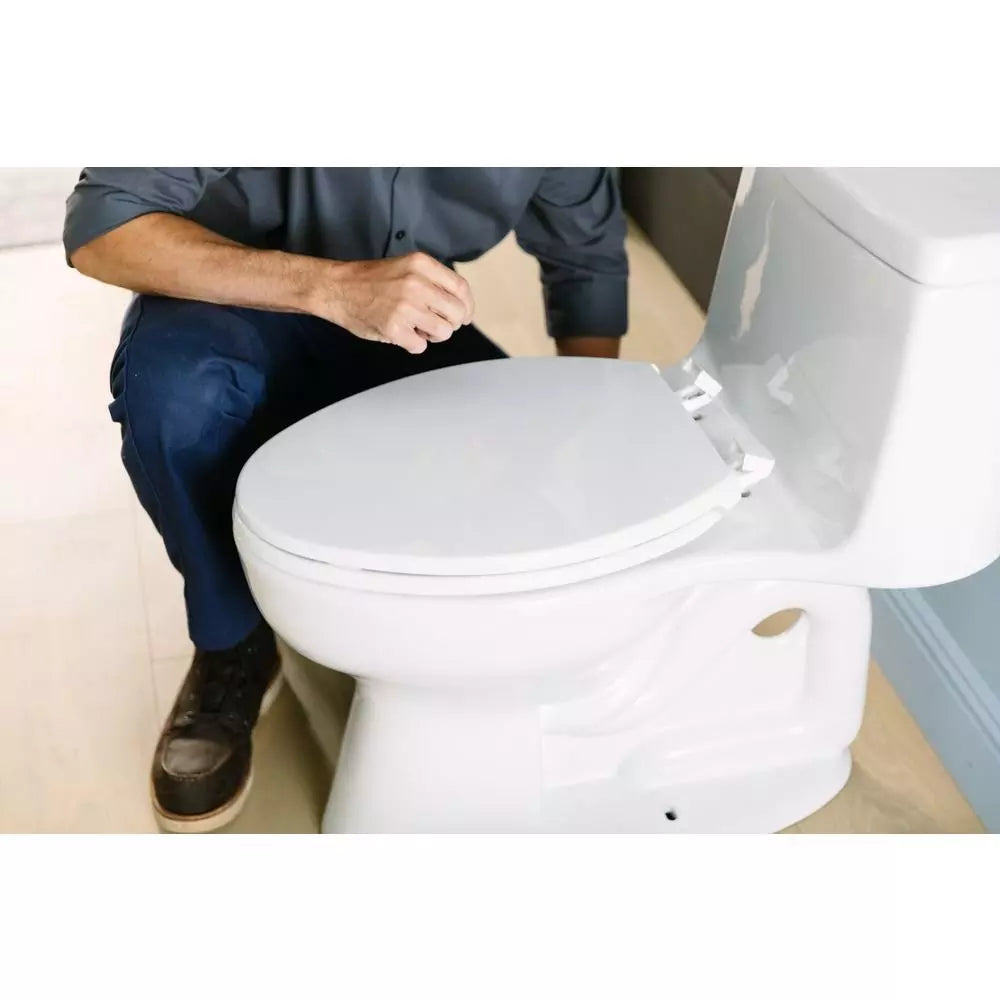 KOHLER Santa Rosa 1.28 gpf Elongated Floor Mount One Piece Toilet in White