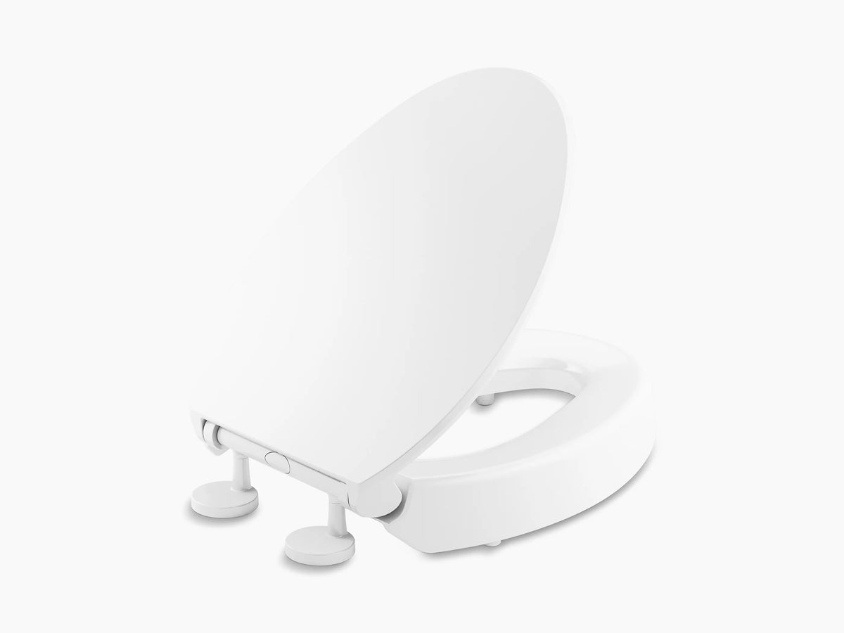 Toilet Seat - KOHLER Hyten™ Elevated Quiet-Close™ Elongated Closed Front Toilet Seat