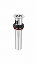 Drain Assembly - MCGUIRE MANUFACTURING - 2-1/4 x 8-5/8 in. Open Grid in Polished Chrome