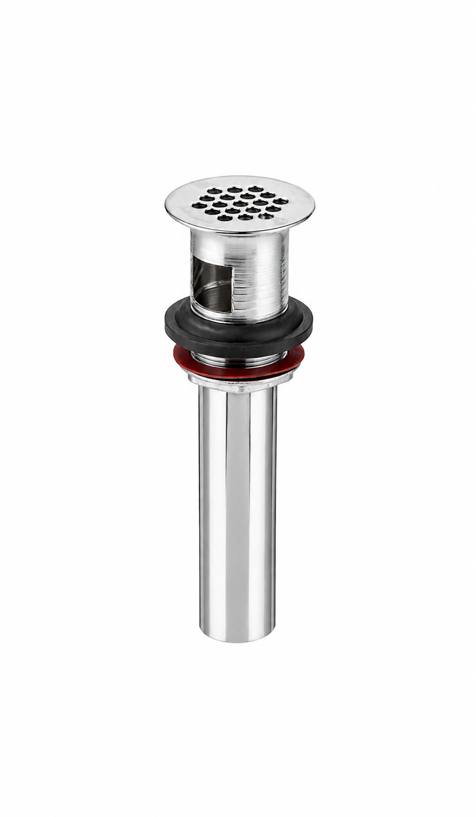 Drain Assembly - MCGUIRE MANUFACTURING - 2-1/4 x 8-5/8 in. Open Grid in Polished Chrome