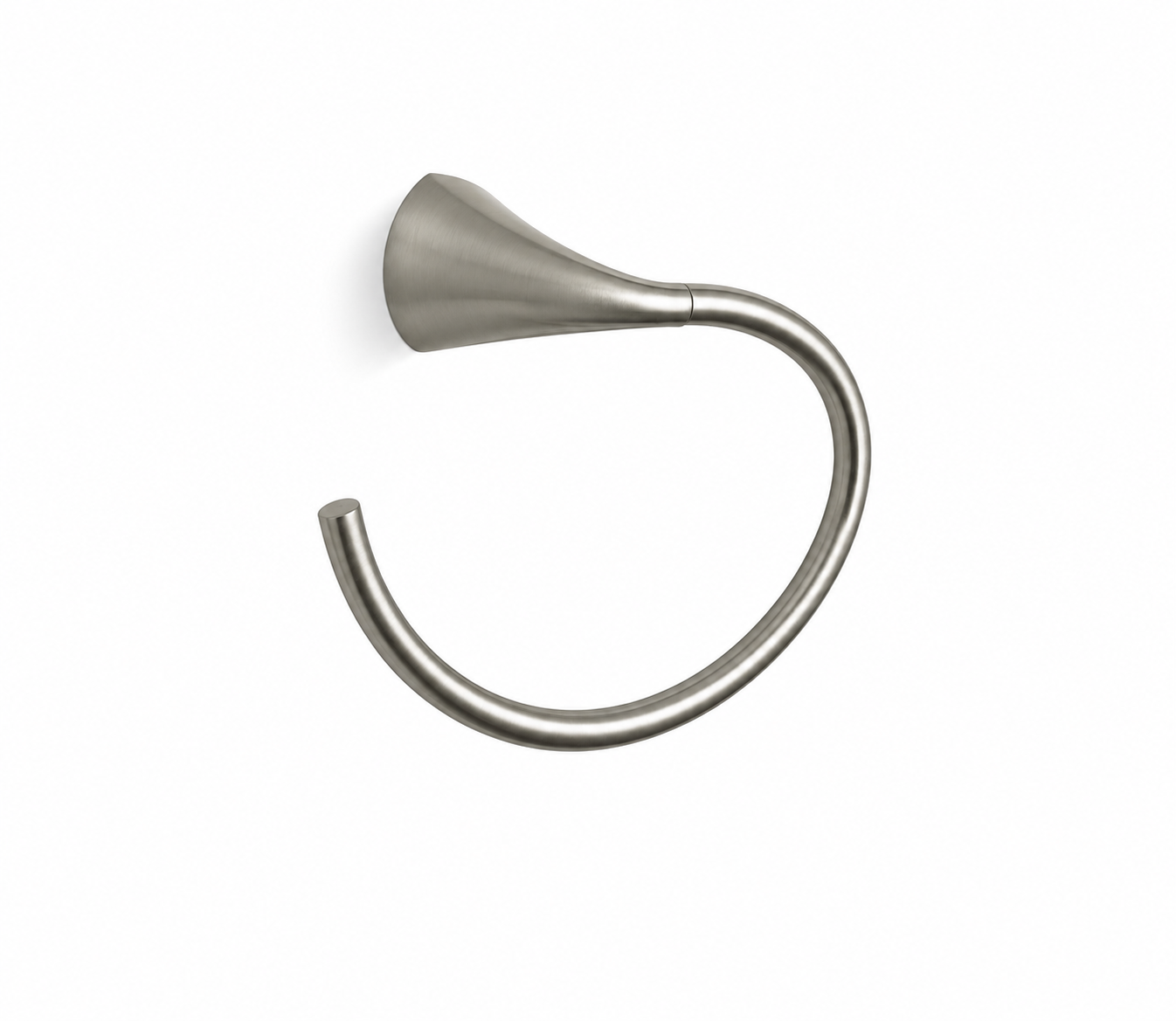 Bath Accessory - KOHLER CO - Round Open Towel Ring in Vibrant Brushed Nickel