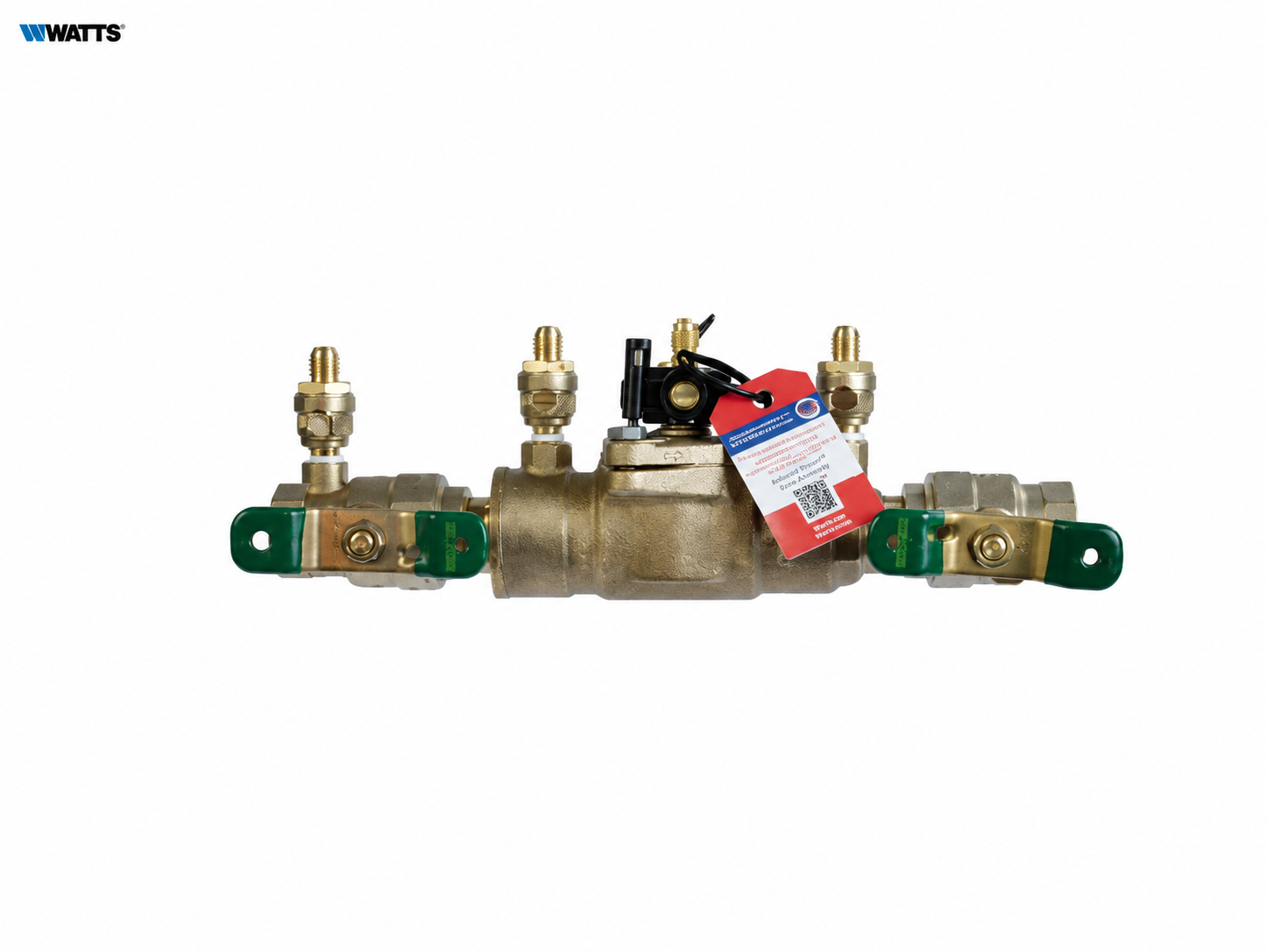 Backflow Device - WATTS REGULATOR CO - 3/4 Cast Copper Silicon Alloy FPT Double Check Valve Assembly with Freeze Sensor and Quarter-Turn Ball Valve