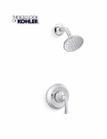 Shower Arm + Flange - KOHLER CO - One Handle Single Function Shower Faucet in Polished Chrome (Trim Only)