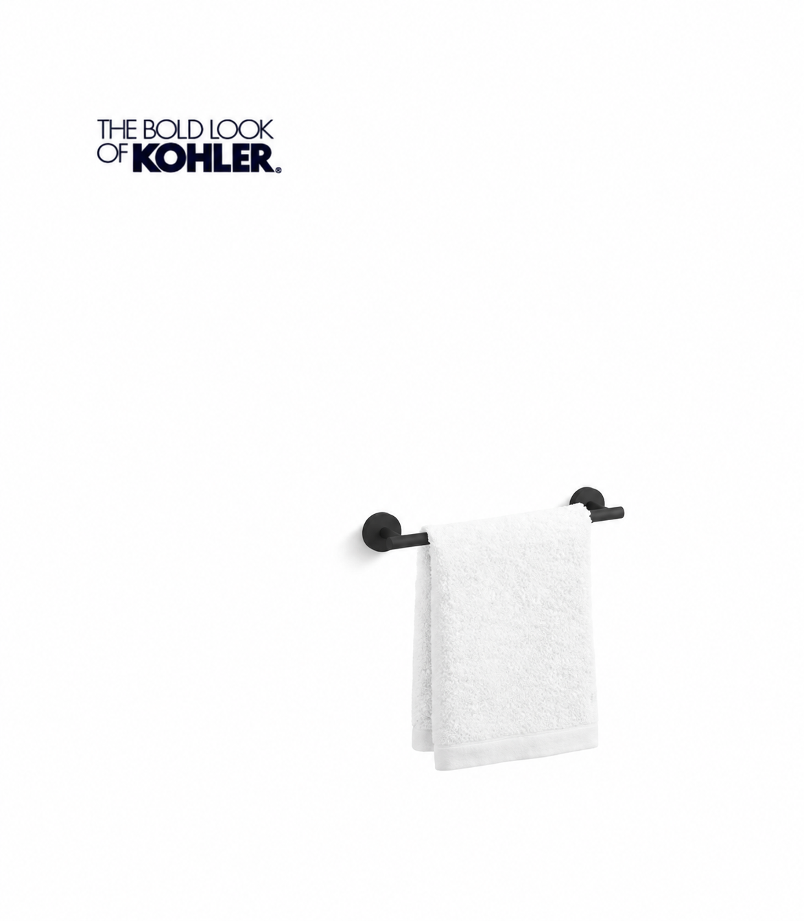 Bath Accessory - KOHLER CO - 12 in. Towel Bar in Matte Black