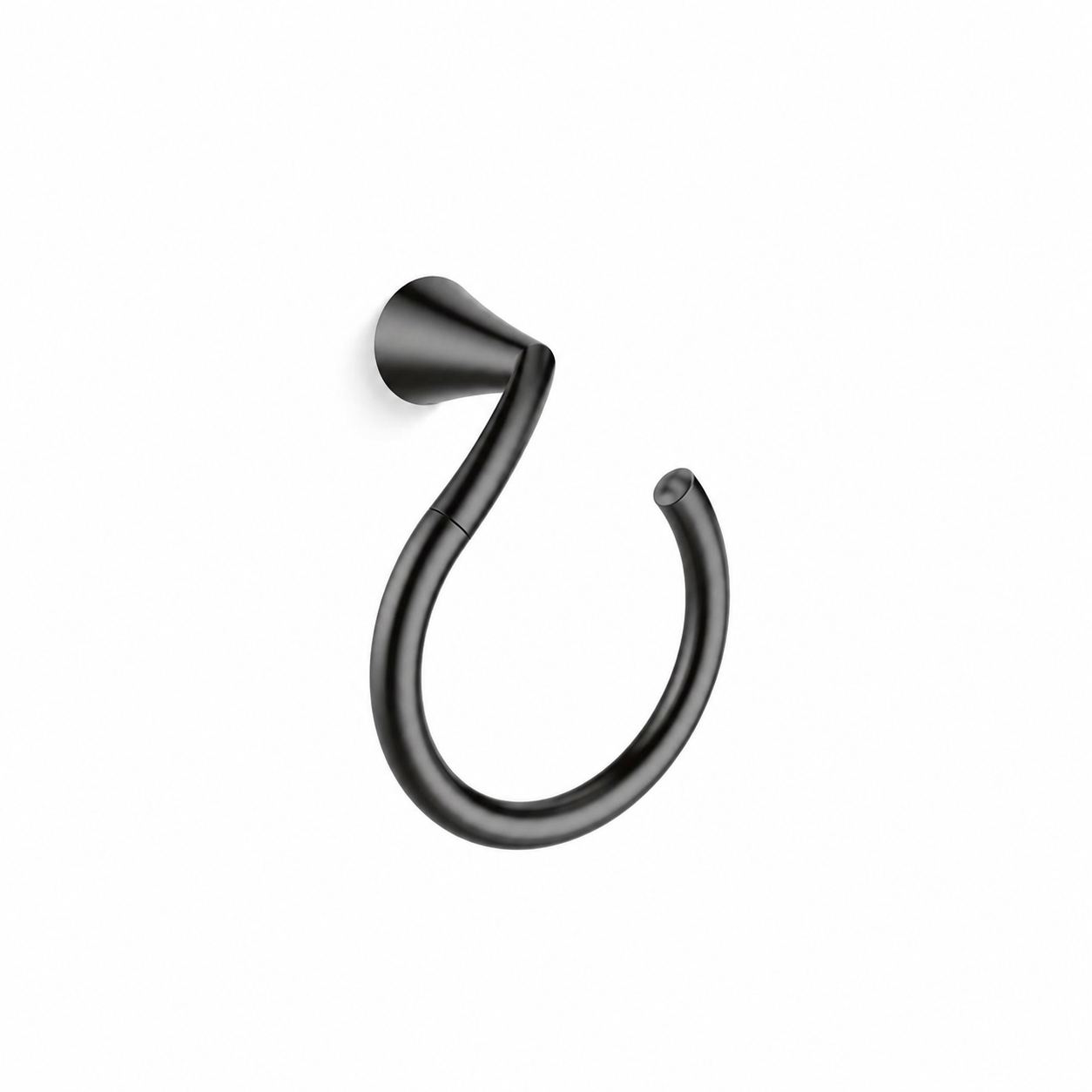 Bath Accessory - MOEN INC - Round Open Towel Ring in Matte Black