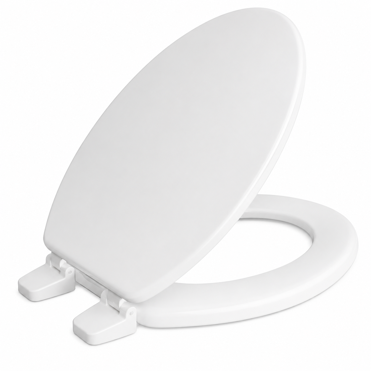 Toilet Seat - JONES STEPHENS CORP - Elongated Closed Front with Cover Toilet Seat in White