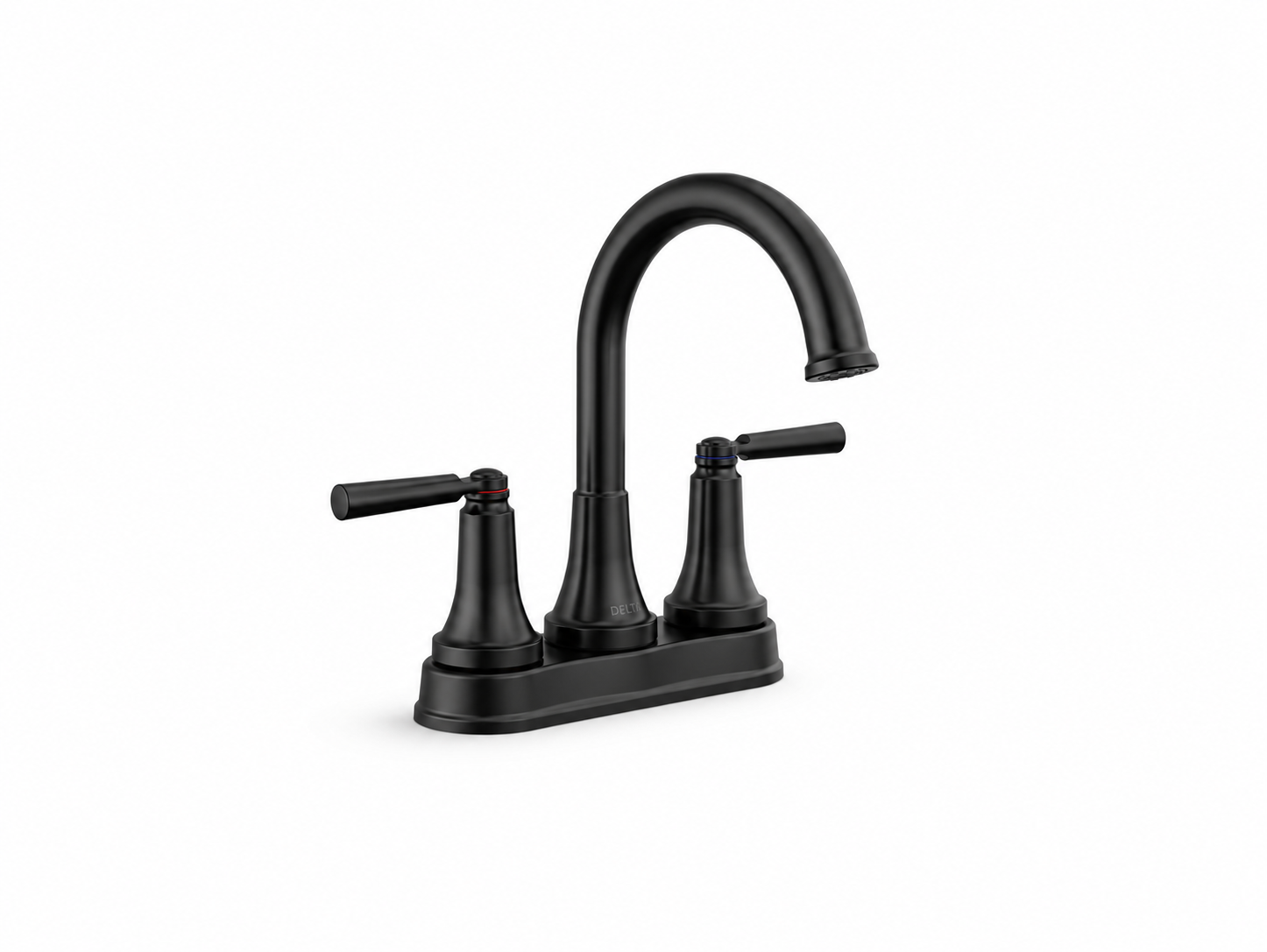 Bathroom Faucet - DELTA FAUCET CO - Two Handle Centerset Bathroom Sink Faucet in Matte Black