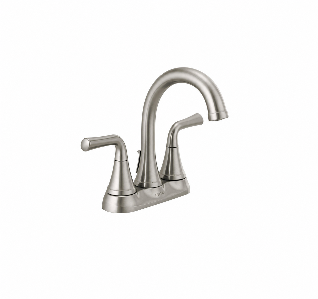 Bathroom Faucet - DELTA FAUCET CO - Two Handle Centerset Bathroom Sink Faucet in Brilliance® Stainless
