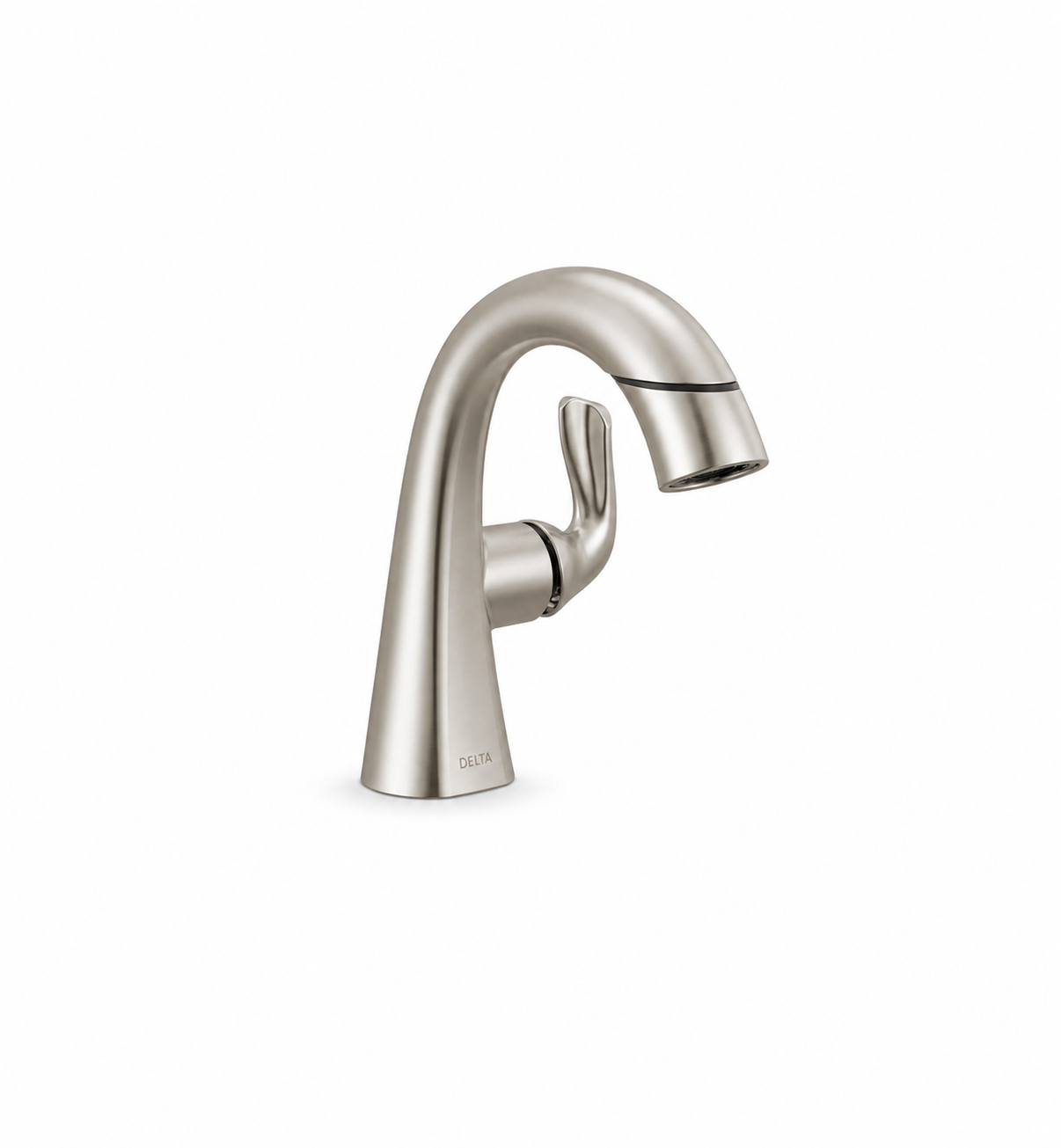 Bathroom Faucet - DELTA FAUCET CO - Single Handle Monoblock Bathroom Sink Faucet in SpotShield® Brushed Nickel