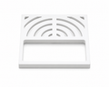 Drain Component - PROFLO - 9 x 9 in. Three Quarter Floor Sink Grate in White