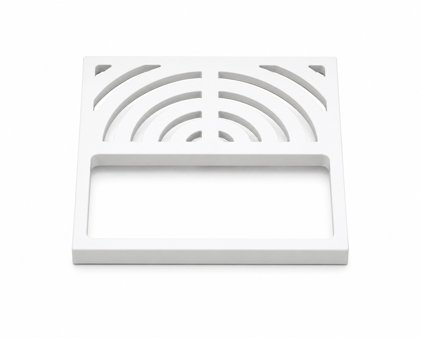 Drain Component - PROFLO - 9 x 9 in. Three Quarter Floor Sink Grate in White