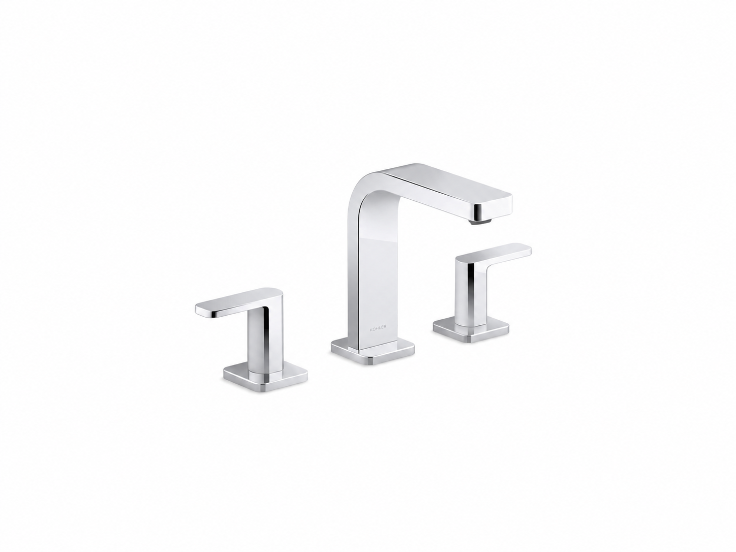 Bathroom Faucet - KOHLER CO - Two Handle Widespread Bathroom Sink Faucet in Polished Chrome
