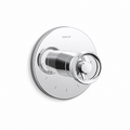 Tub Spout - KOHLER CO - Single Handle Thermostatic Valve Trim in Polished Chrome