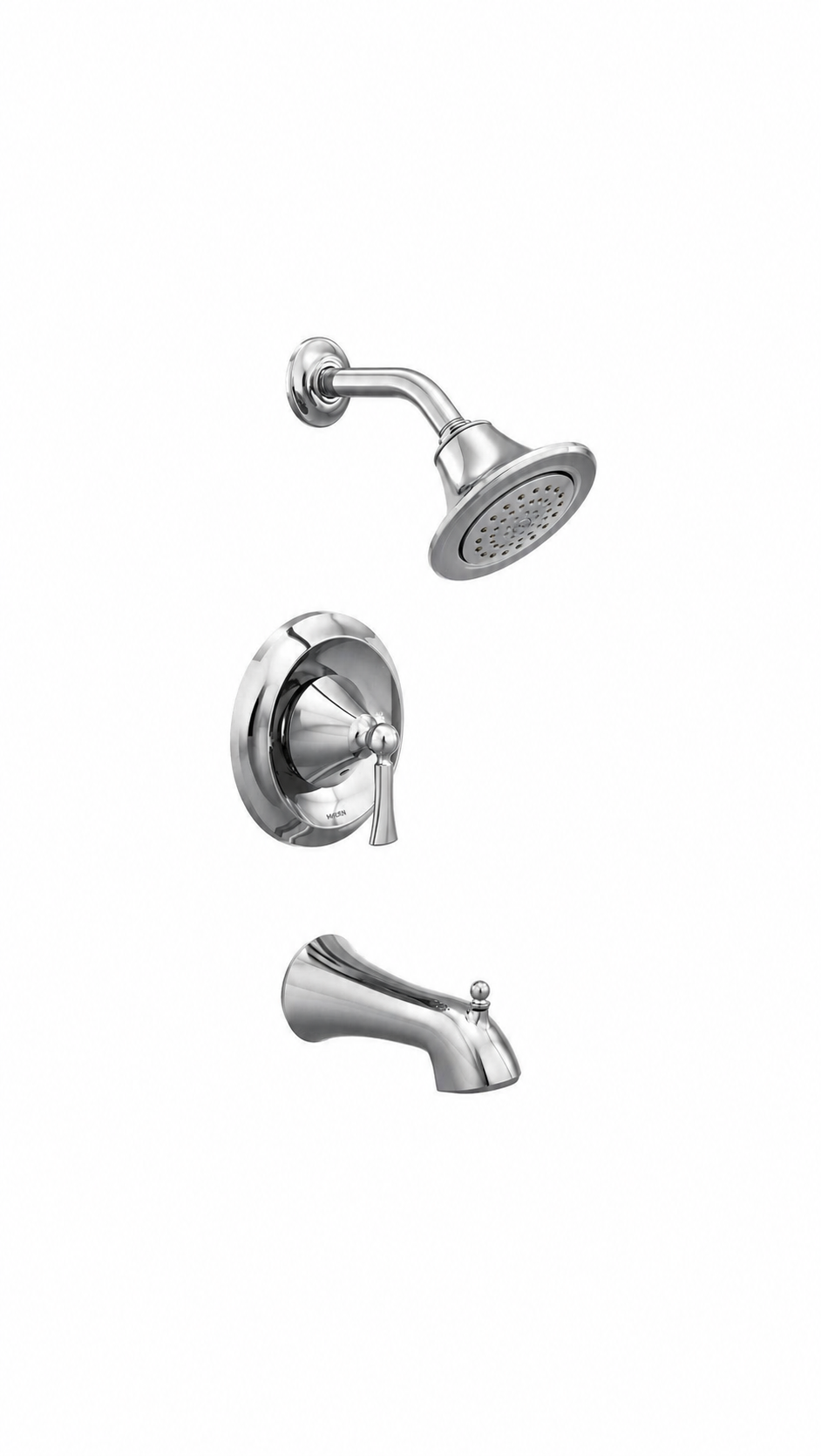 Tub Spout - MOEN INC - One Handle Single Function Bathtub & Shower Faucet in Polished Chrome (Trim Only)
