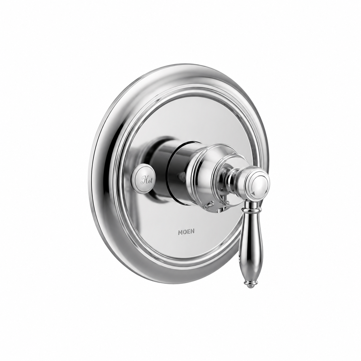 Tub Spout - MOEN INC - Single Handle Pressure Balancing Valve Trim in Chrome