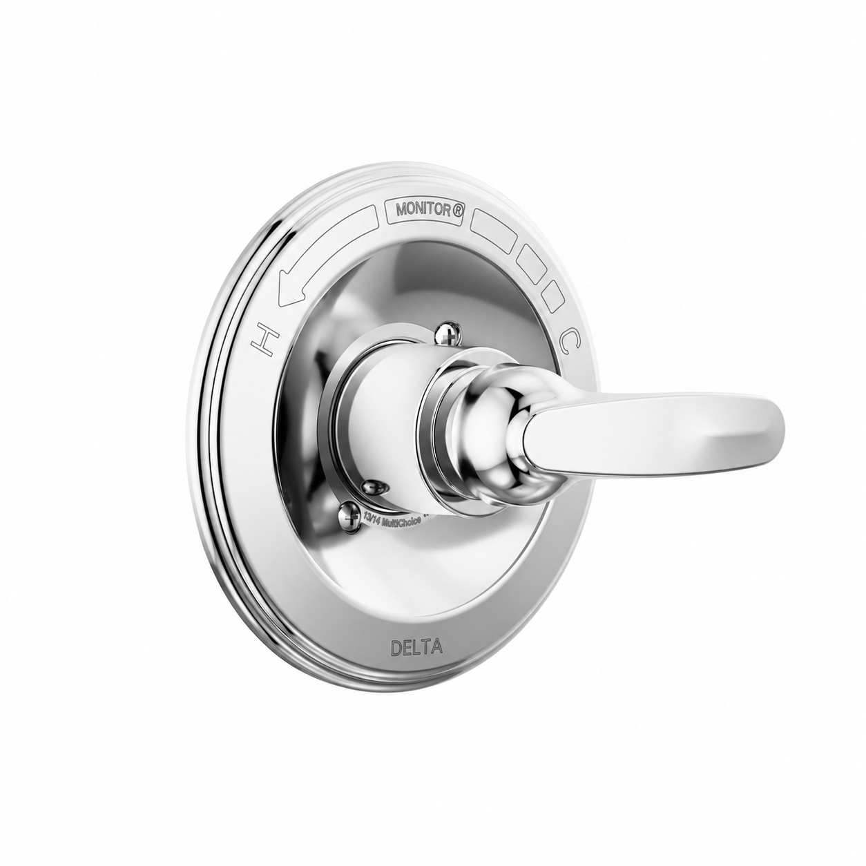 Tub Spout - DELTA FAUCET CO - Single Handle Pressure Balancing Valve Trim in Chrome