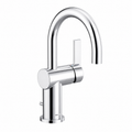 Bathroom Faucet - MOEN INC - Single Handle Monoblock Bathroom Sink Faucet in Polished Chrome