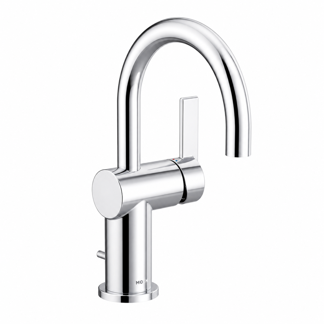 Bathroom Faucet - MOEN INC - Single Handle Monoblock Bathroom Sink Faucet in Polished Chrome