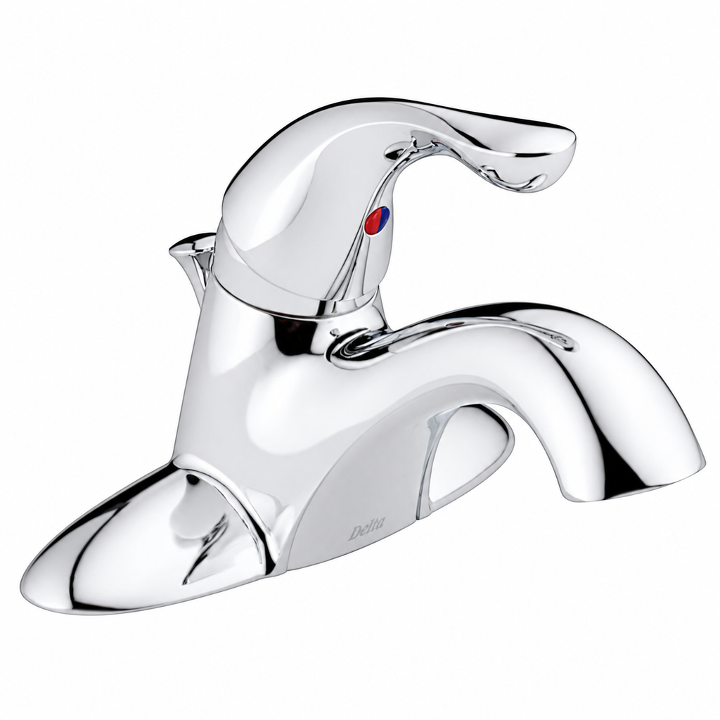 Bathroom Faucet - DELTA FAUCET CO - Single Handle Centerset Bathroom Sink Faucet in Chrome