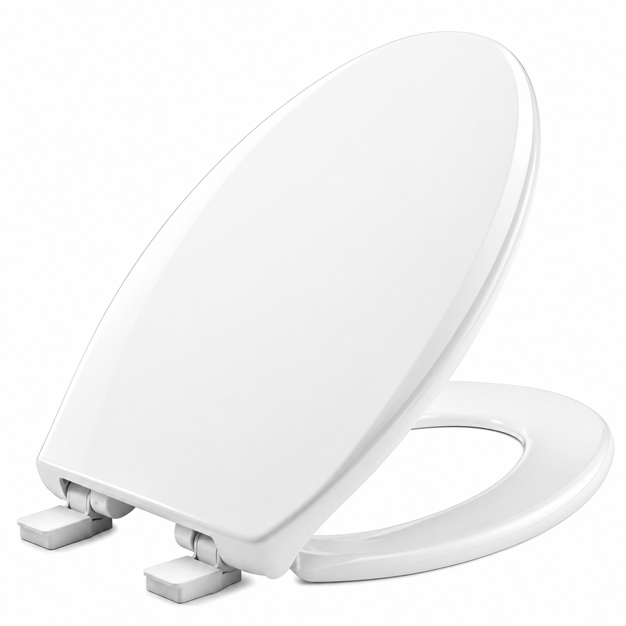 Toilet Seat - BEMIS MFG CO - Elongated Closed Front with Cover Toilet Seat in White