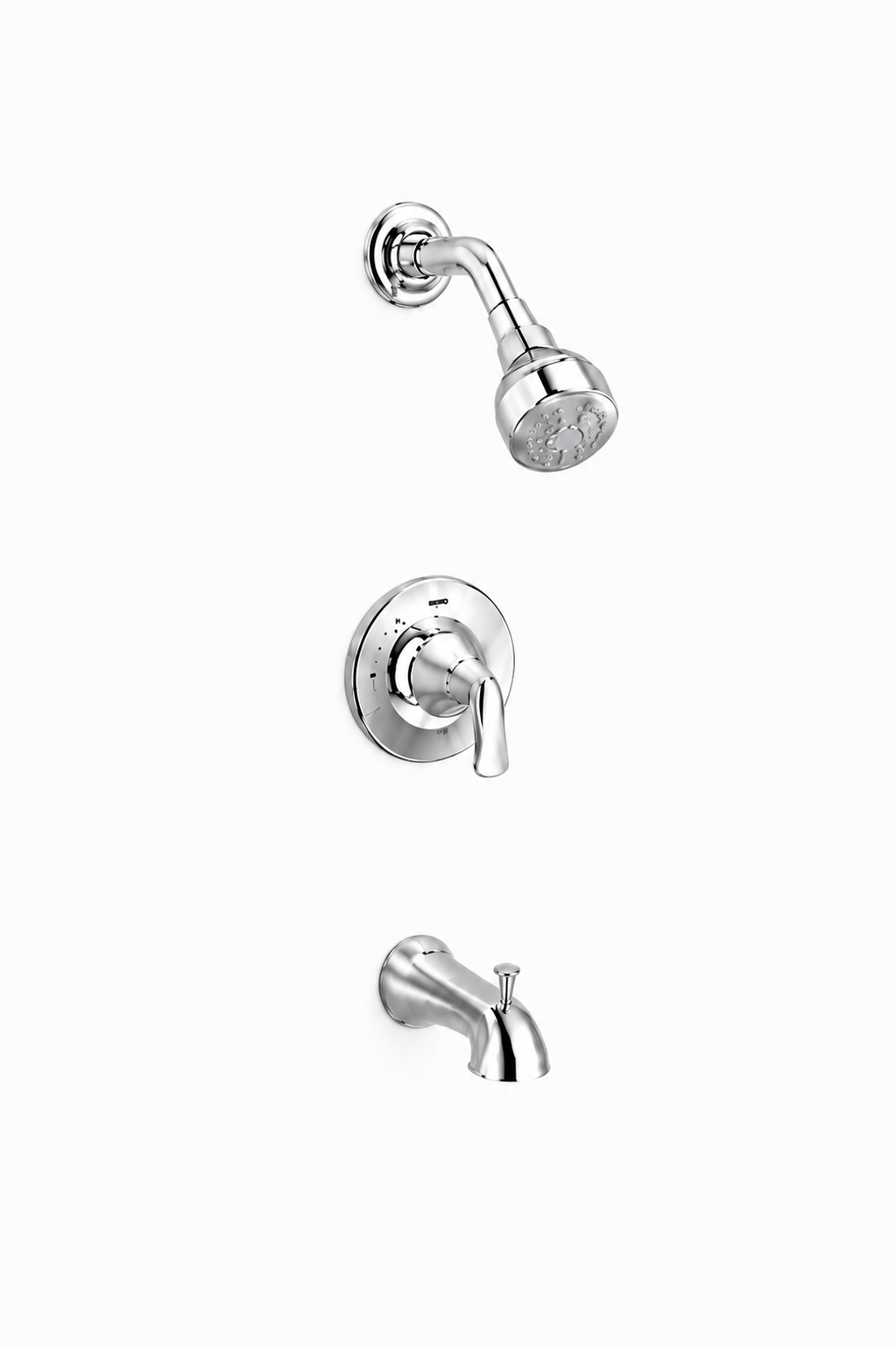Tub Spout - STERLING PLUMBING GROUP INC - One Handle Single Function Bathtub & Shower Faucet in Polished Chrome (Trim Only)