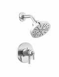 Shower Arm + Flange - DELTA FAUCET CO - Two Handle Multi Function Shower Faucet in Chrome (Trim Only)
