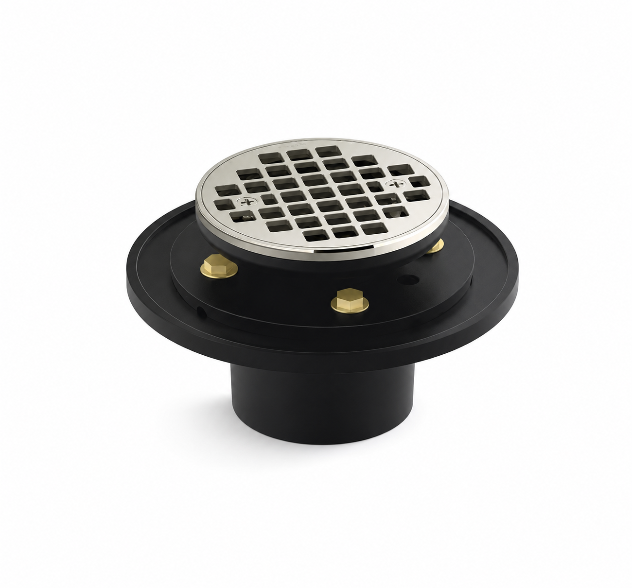Shower Drain - KOHLER CO - Round Tile-In Shower Drain in Satin Nickel