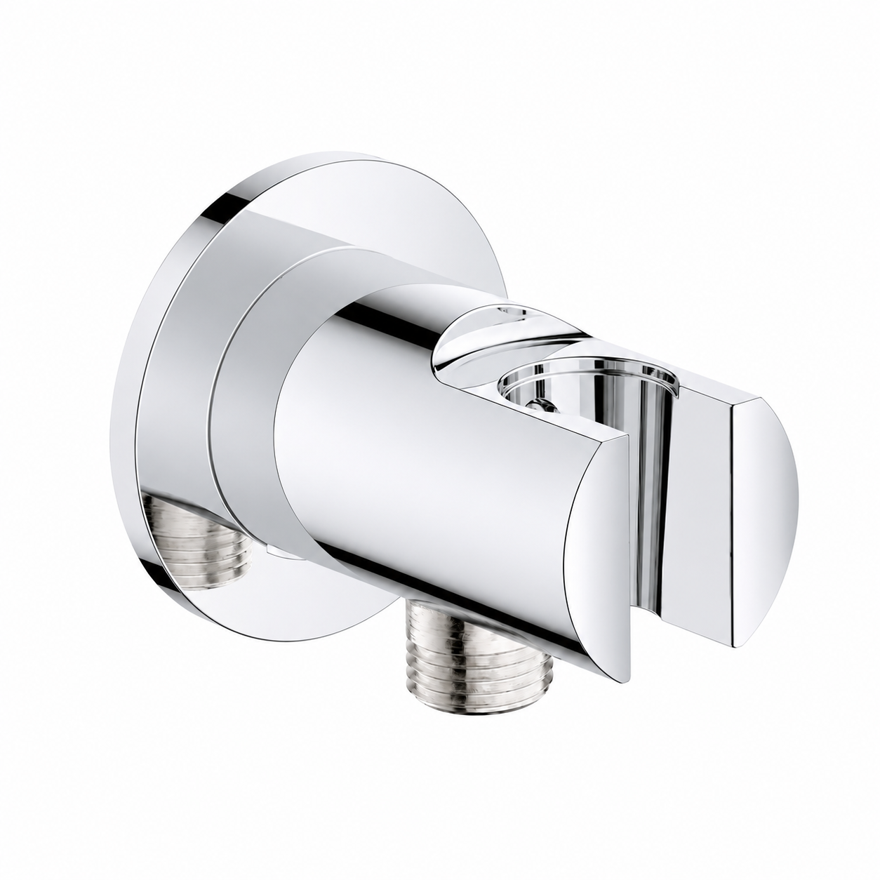 Faucet Repair Part - AS AMERICA INC - 1/2 in MPT Shower Elbow with Hand Shower Holder in Starlight™ Chrome