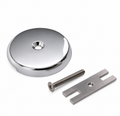 Faucet Repair Part - JONES STEPHENS CORP - One-Hole Bathtub Faceplate with Conversion Bar in Chrome Plated