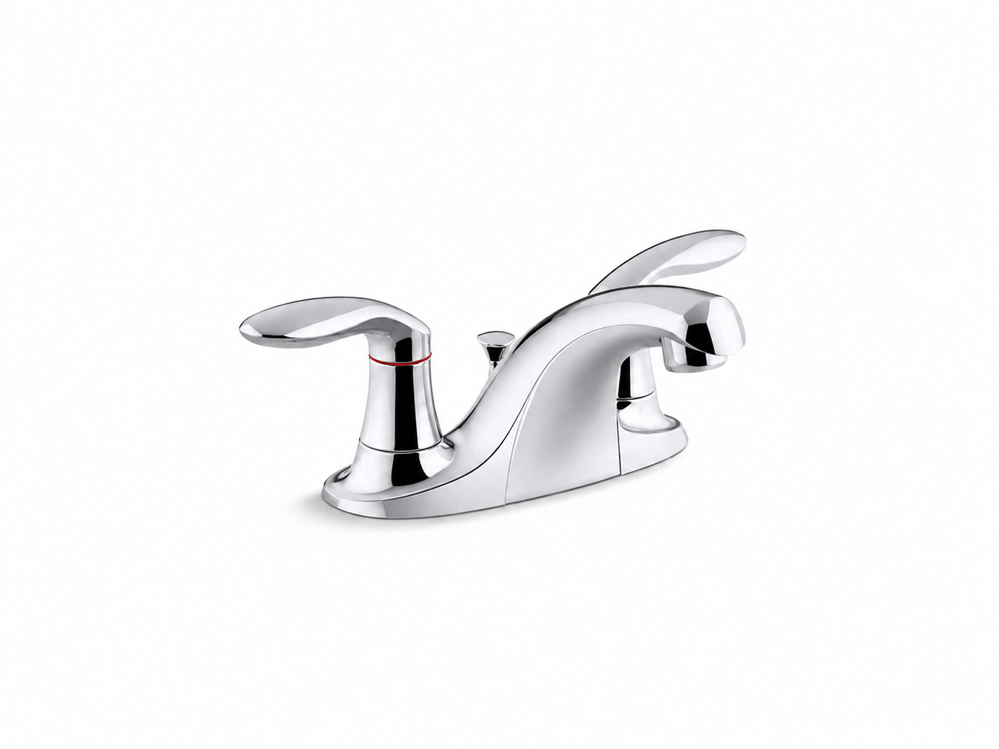 Bathroom Faucet - KOHLER CO - Two Handle Centerset Bathroom Sink Faucet in Polished Chrome