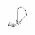 Bathroom Faucet - MOEN INC - Two Handle Wall Mount Bathroom Sink Faucet in Chrome