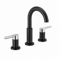 Bathroom Faucet - DELTA FAUCET CO - Two Handle Widespread Bathroom Sink Faucet in Matte Black/Chrome