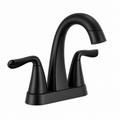 Bathroom Faucet - DELTA FAUCET CO - Two Handle Centerset Bathroom Sink Faucet in Matte Black