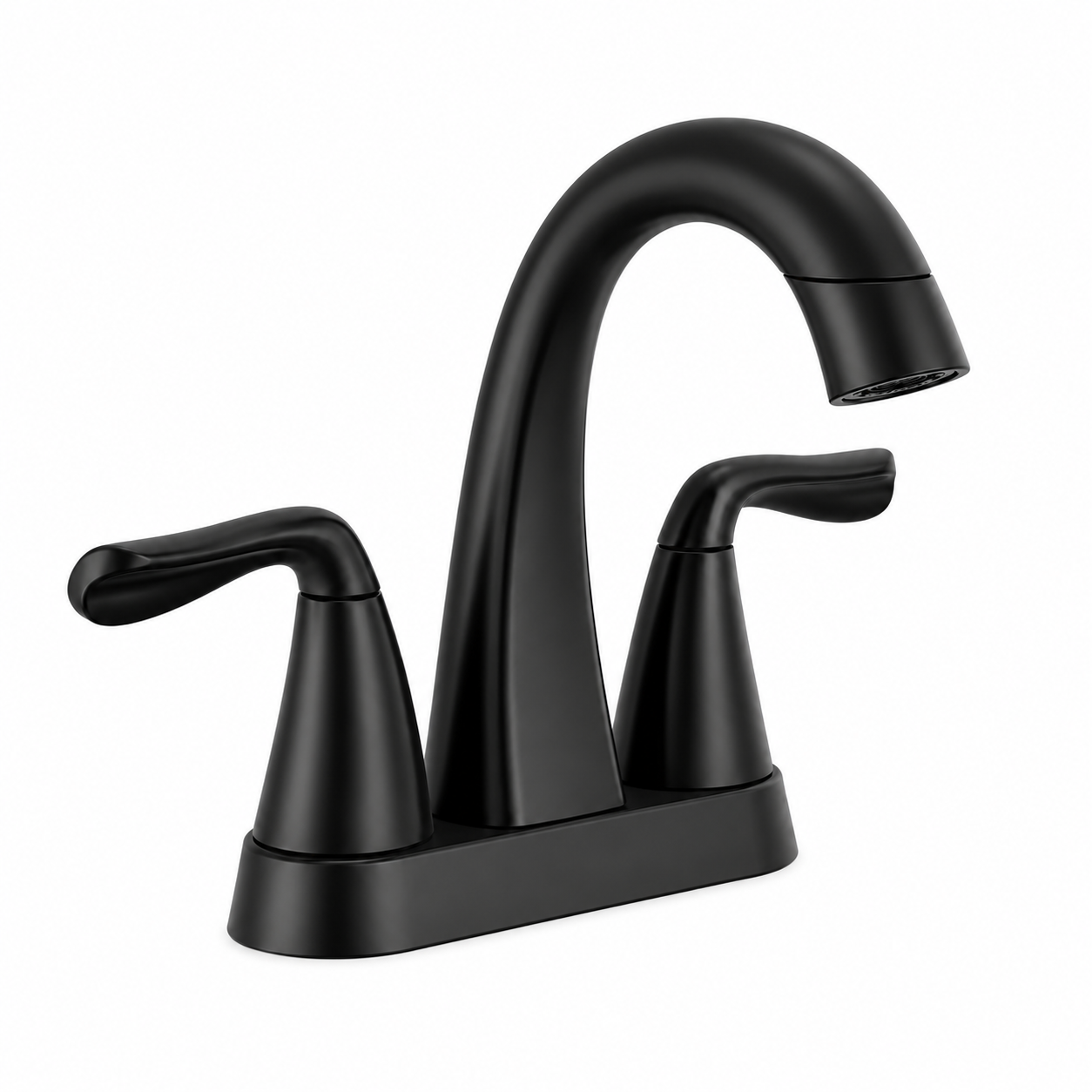Bathroom Faucet - DELTA FAUCET CO - Two Handle Centerset Bathroom Sink Faucet in Matte Black