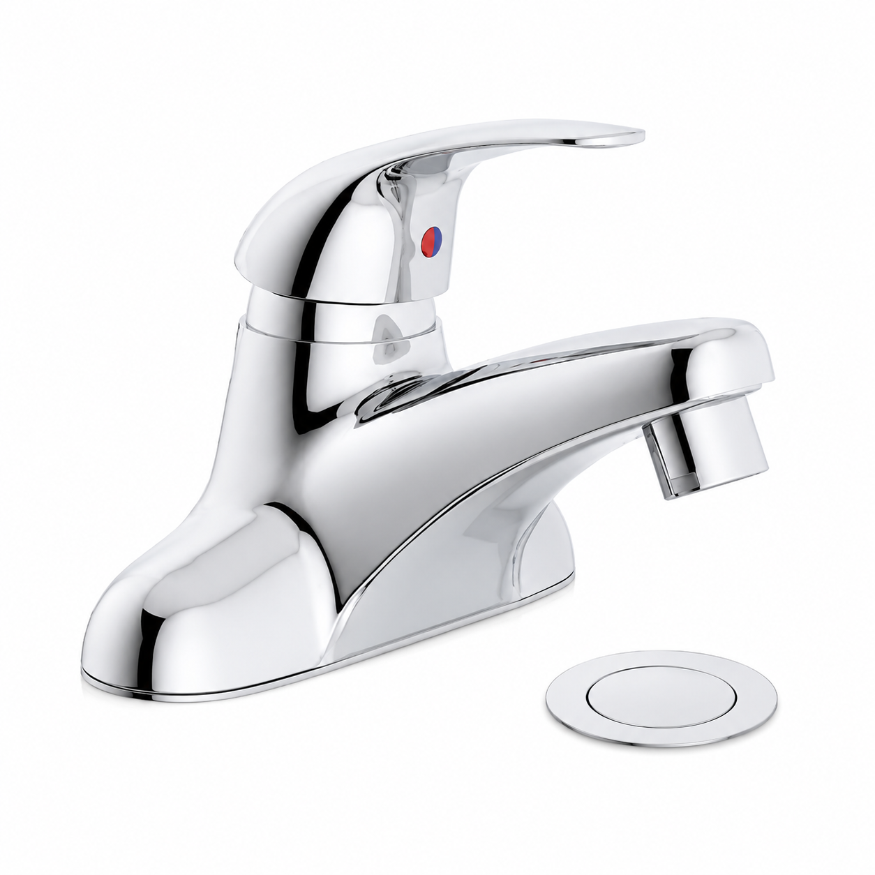 Bathroom Faucet - SYMMONS INDUSTRIES INC - Single Handle Centerset Bathroom Sink Faucet in Polished Chrome