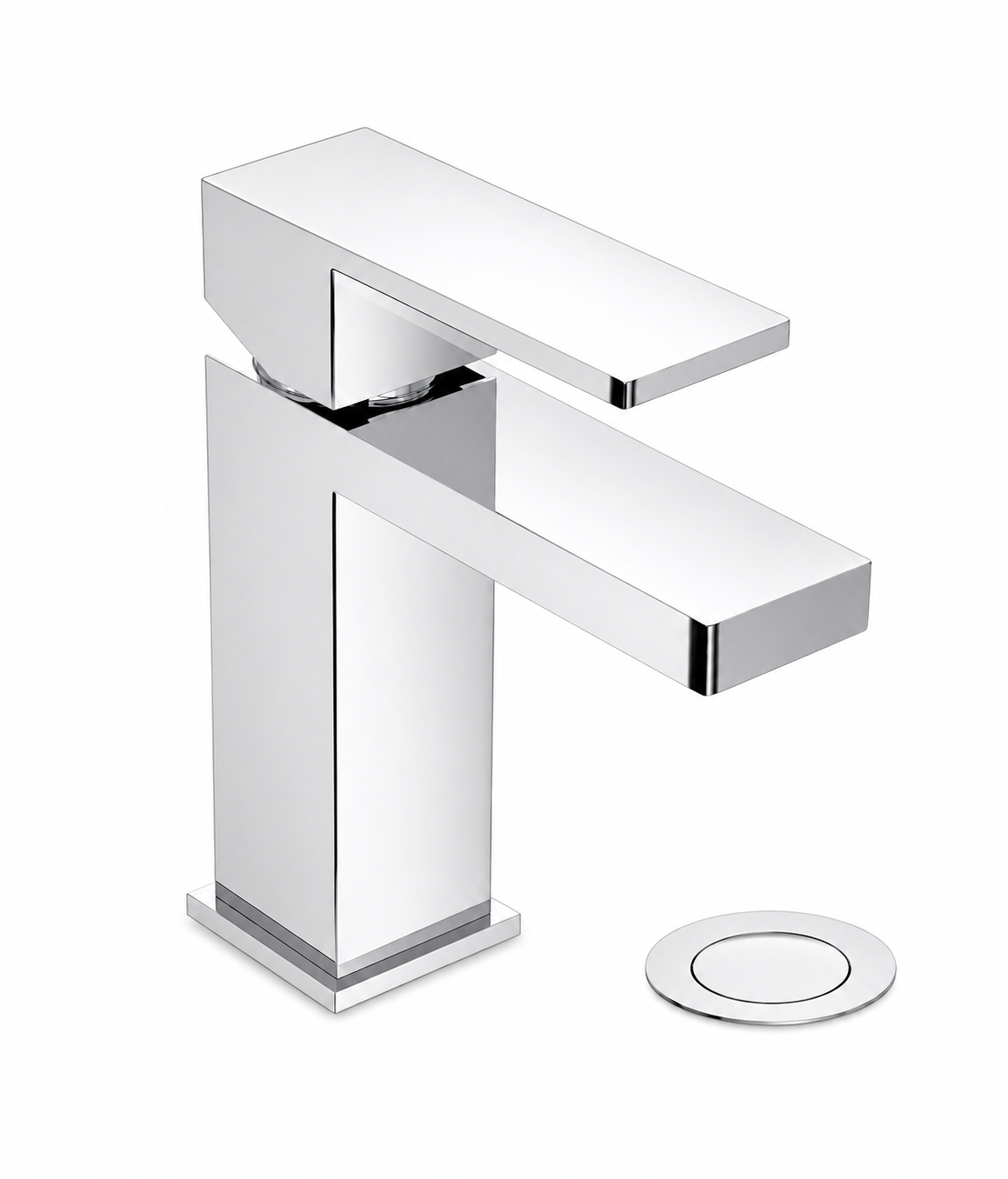 Bathroom Faucet - SYMMONS INDUSTRIES INC - Single Handle Monoblock Bathroom Sink Faucet in Polished Chrome