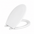 Toilet Seat - PROFLO - Round Closed Front Plastic Toilet Seat with Cover in White
