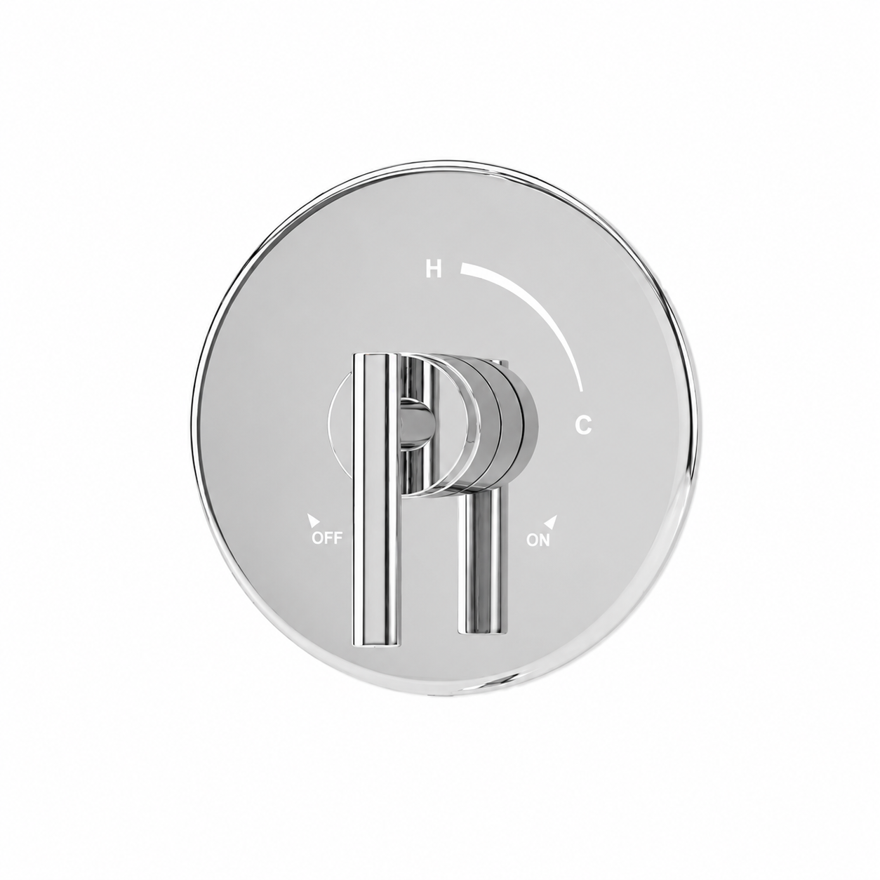 Tub Spout - SYMMONS INDUSTRIES INC - Single Handle Pressure Balancing Valve Trim in Polished Chrome