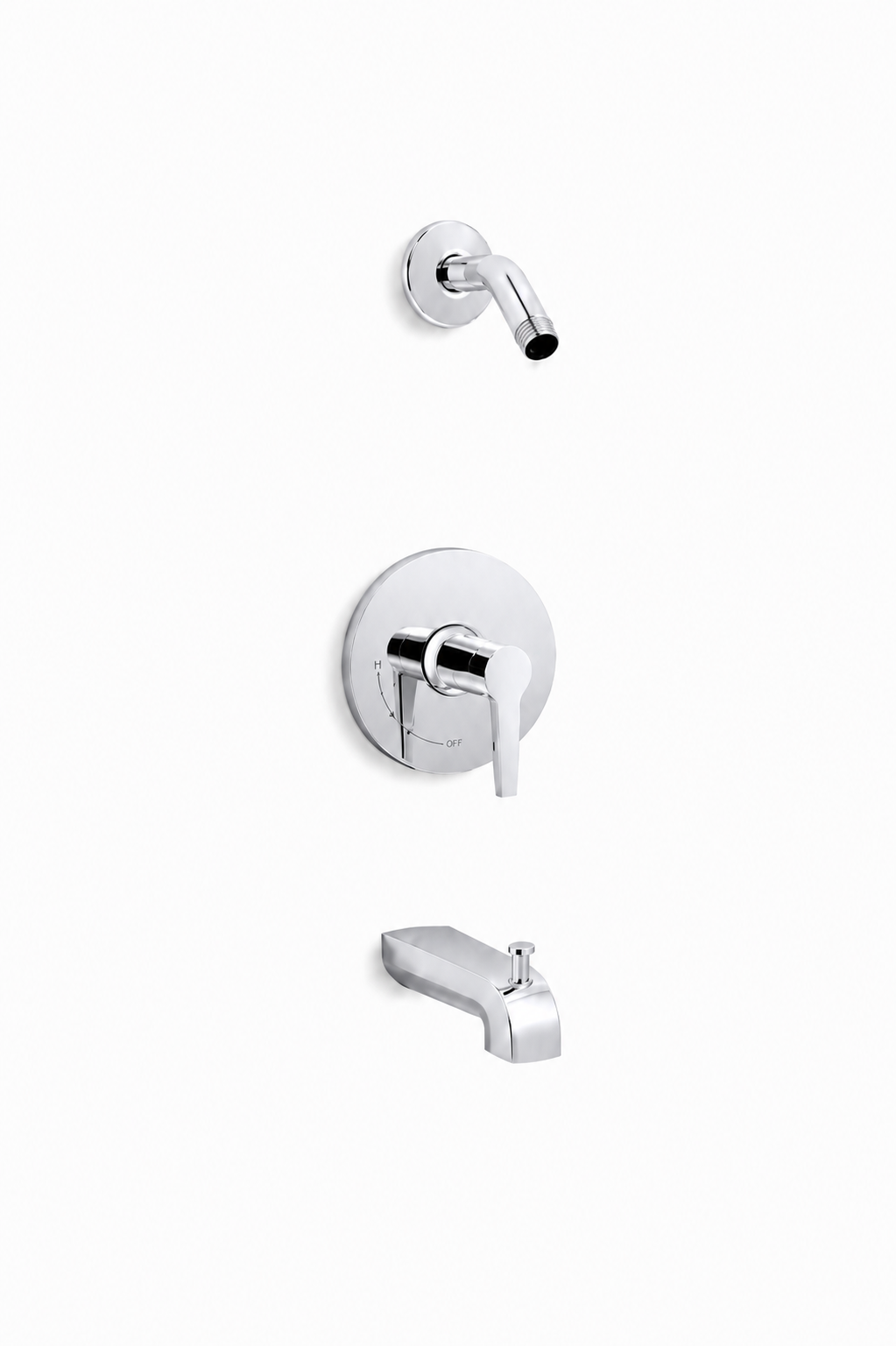 Tub Spout - KOHLER CO - Single Handle Bathtub & Shower Faucet in Polished Chrome (Trim Only)