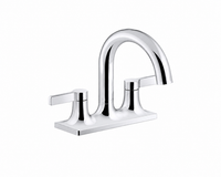 Bathroom Faucet - KOHLER Venza® Two Handle Centerset Bathroom Sink Faucet